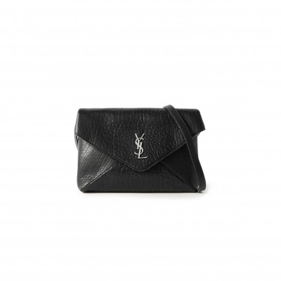 YSL CASSANDRE ENVELOPE MESSENGER IN LAMBSKIN 801490AACIU1000 (23*16.5*6cm)